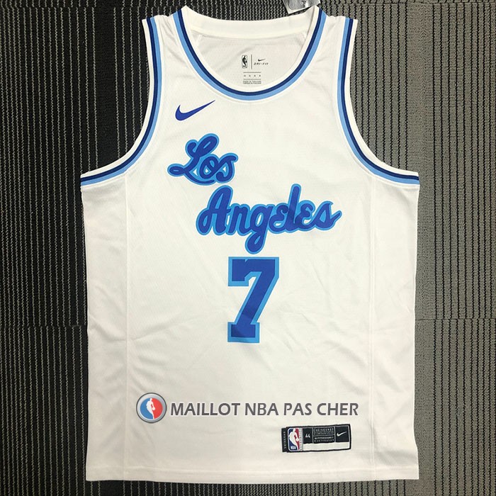 Maillot Los Angeles Lakers Carmelo Anthony NO 7 Classic 2019-20 Blanc
